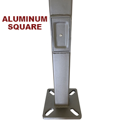 25 Foot Aluminum 5 Inch Square Light Pole