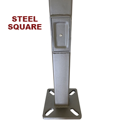 20 Foot Steel 4 Inch Square Light Pole