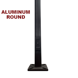 15 Foot Aluminum 4 Inch Round Light Pole